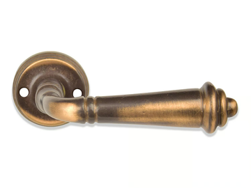 PERLA GRANDE - Bronze door handle on rose by GIARA ART DESIGN-BRONZE - view 2